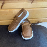 Tan Tooled Georgia Shoe