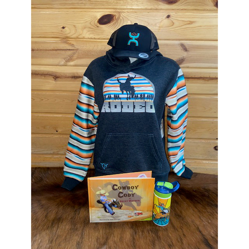 Cowboy Hardware Girl's Serape Rodeo Hoodie