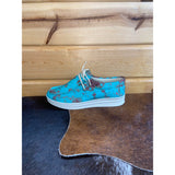 Women's Rusted Turquoise Canvas Shoe