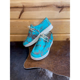 Women's Rusted Turquoise Canvas Shoe