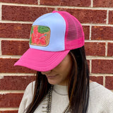 McIntire Saddlery Pink Foam Hibiscus Cap