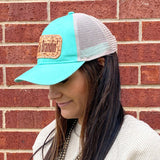 McIntire Saddlery Let's Go Brandin' Mint Ponytail Cap