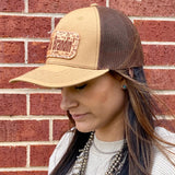 McIntire Saddlery Brown & Gold Brandin' Cap