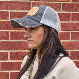 McIntire Saddlery Charcoal White Squash Patch Cap