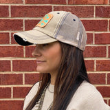 McIntire Saddlery Khaki Distressed Squash Patch Cap