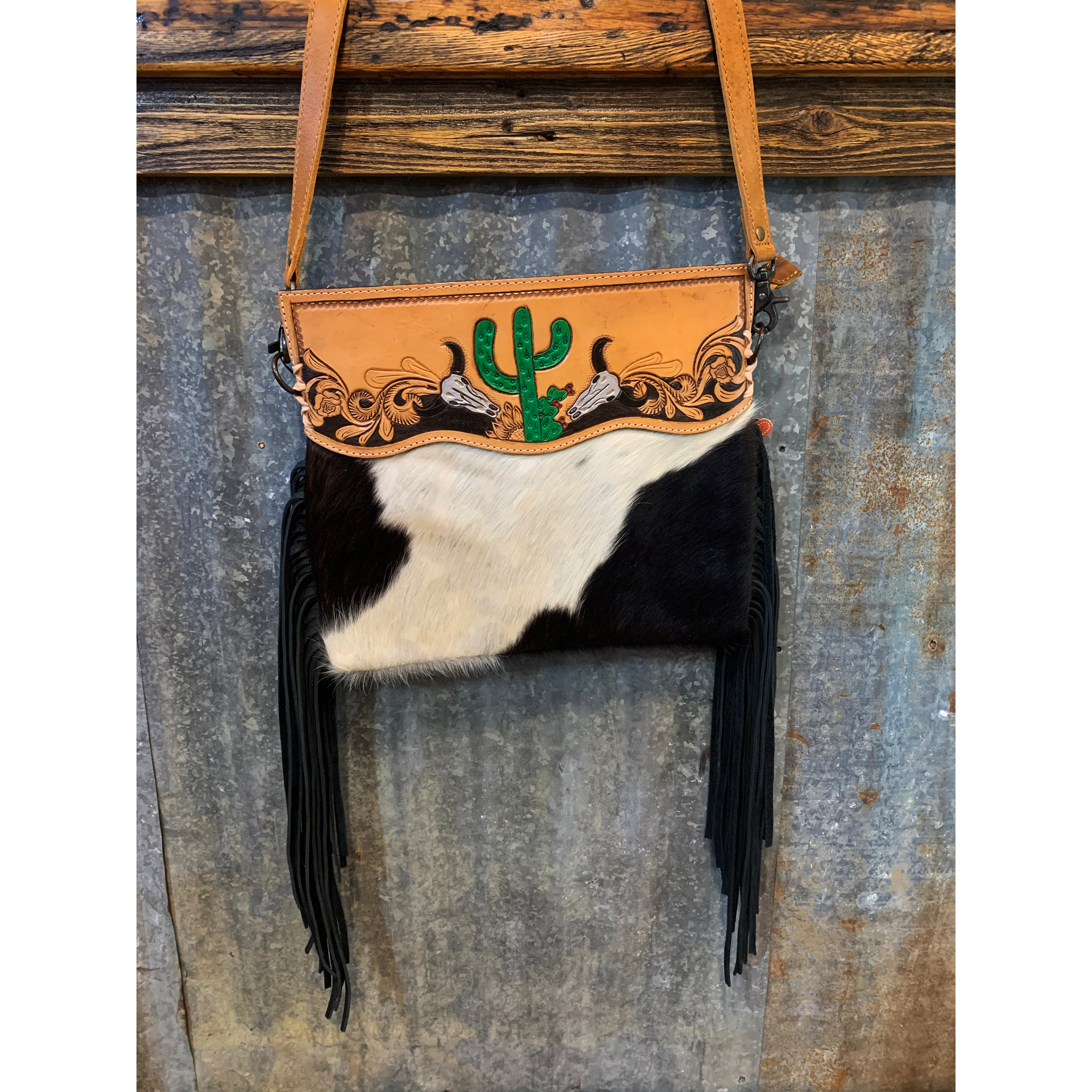 western cowhide purse