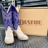 Olathe Grey and Purple Smoked Bacon Boots