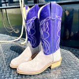 Olathe Grey and Purple Smoked Bacon Boots