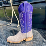 Olathe Grey and Purple Smoked Bacon Boots