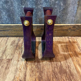 Nettles 2" Distressed Purple Barrel Stirrup