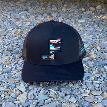 Lane Frost Brand Black Aztec Logo Cap