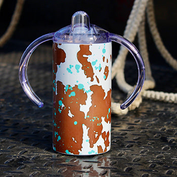 Acid Wash Cowprint Sippy Cup