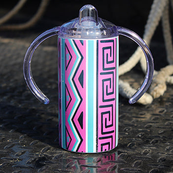 Pink Saddle Blanket Sippy Cup