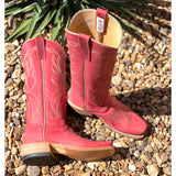 Olathe Cherry Red Buffamonte Boots
