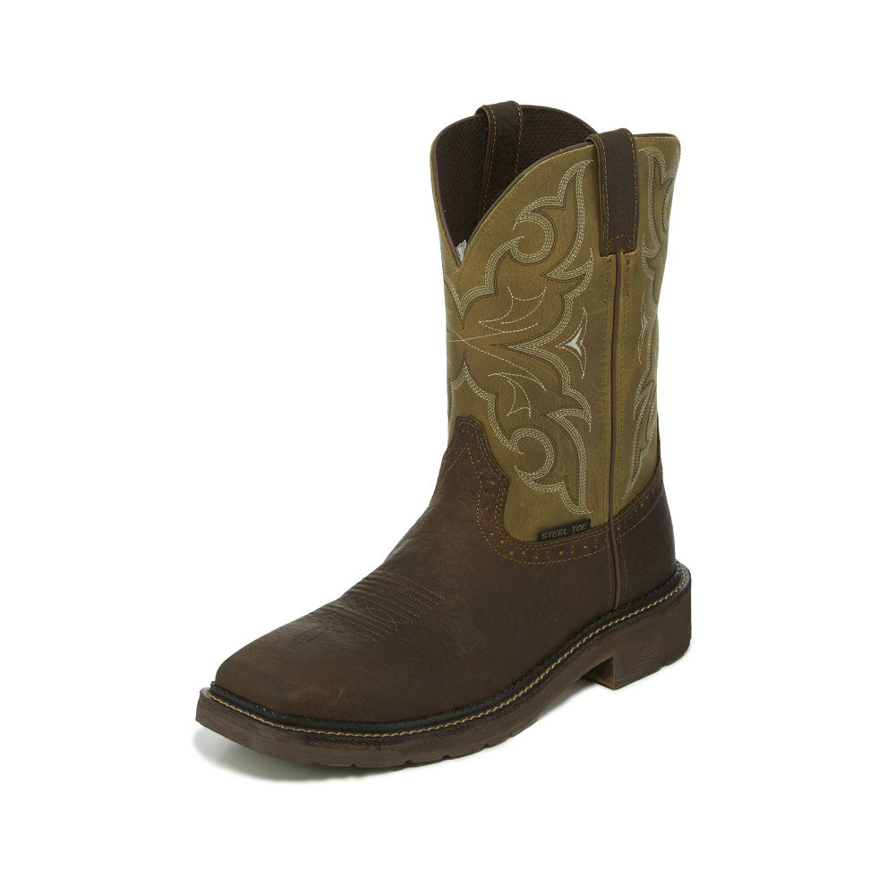 Justin Men's Amarillo Cactus Steel Square Toe Boot