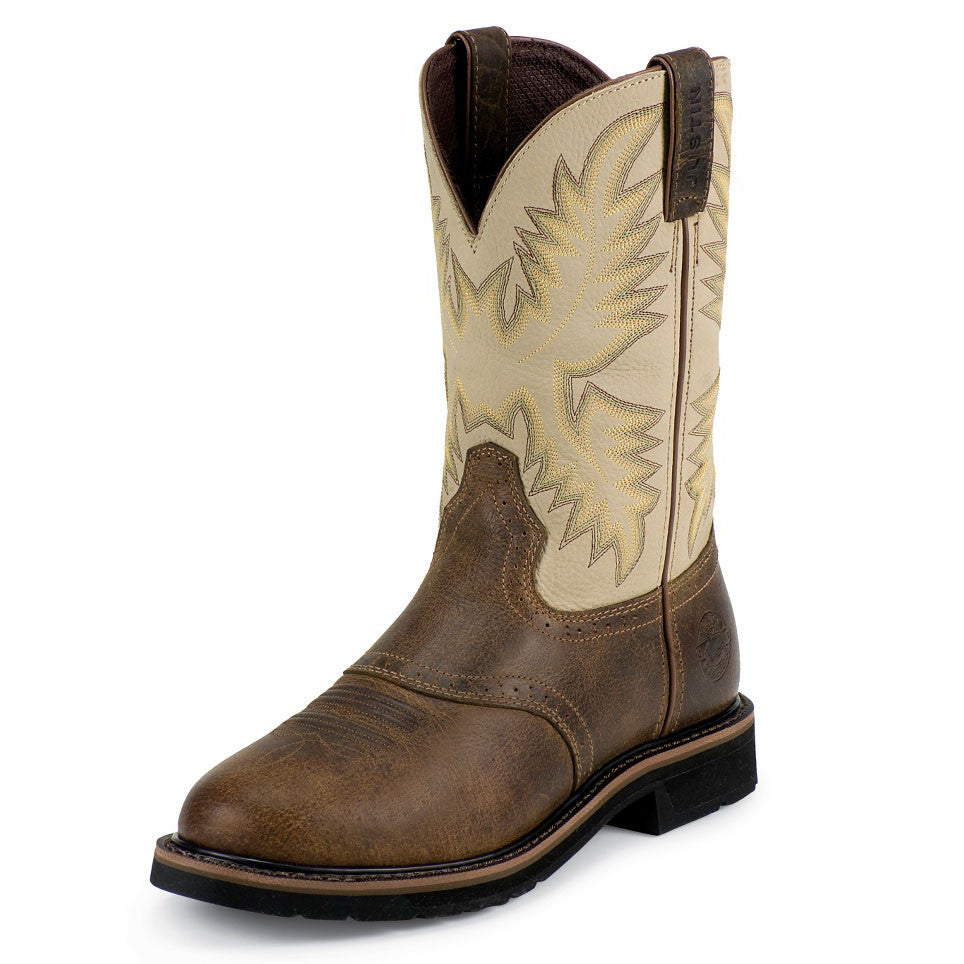 Justin Men's Waxy Brown Roper