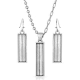 Montana Silversmiths Stonehenge Buffed Jewelry Set