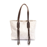 Leander "Jinny" White Washed Tote