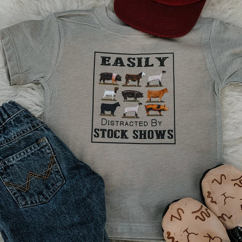 Kid's Easily Distracted By Stock Show Tee