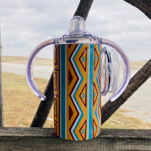 Orange Saddle Blanket Sippy Tumbler