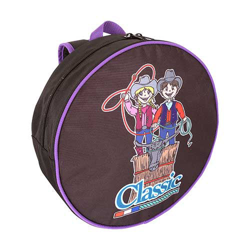 Classic Equine Purple Trimmed Kid Rope Bag