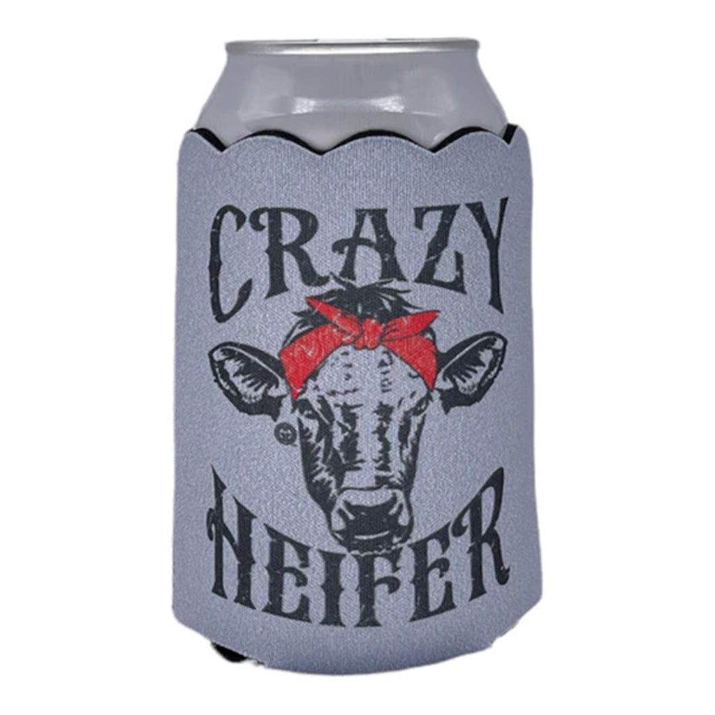 Crazy Heifer Koozie