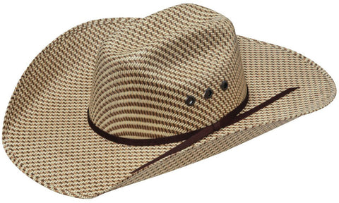 Youth Chocolate/Tan Weave Straw Hat