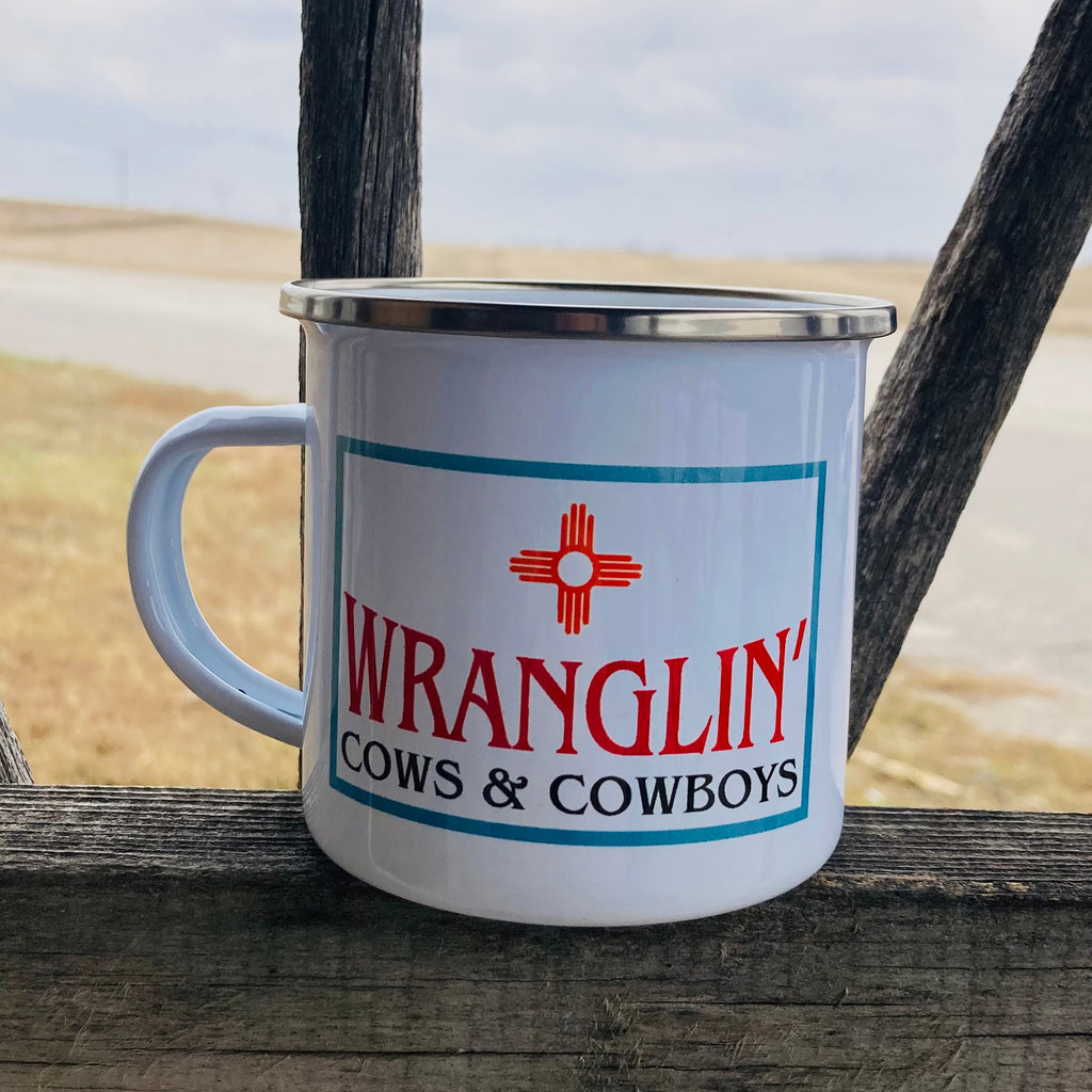 Wranglin Cows & Cowboys Campfire Mug