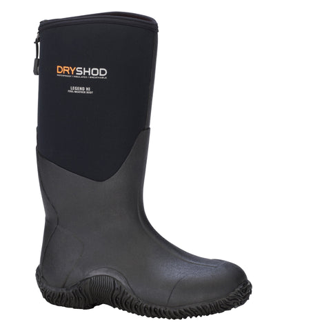 Men's Dryshod Black Waterproof High Boot 