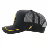 Hooey Black/Gold Lone Star Cap