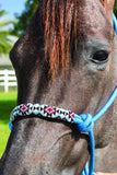 Professional Choice Turquoise Beaded Rope Halter