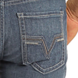 Rock & Roll Regular Fit Straight Leg Dark Wash Stretch Jeans