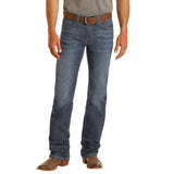 Rock & Roll Regular Fit Straight Leg Dark Wash Stretch Jeans