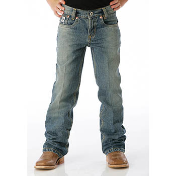 Cinch Boys Medium Stonewash White Label Jeans