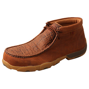 Twisted X Men's Tan and Bull Nano Safety Toe Moccasin