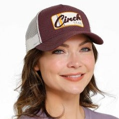 Womens Purple Cinch Cap