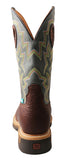 Twisted X Men's Cognac Oiled Blue Alloy Square Toe Boot