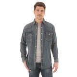 Wrangler Boy's Denim Western Long Sleeve Shirt