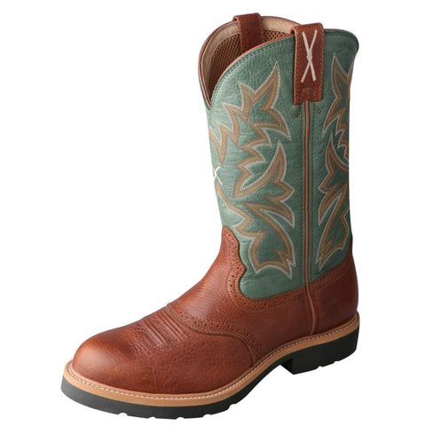 Twisted X  Brown and Green Work Roper