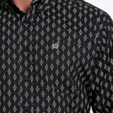 Cinch Men's Black Diamond Print Shirt