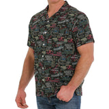 Cinch Men's Black Neon Sign Short Sleeve