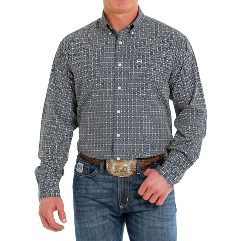 Cinch Men's Long Sleeve Navy Arena Flex Shirt