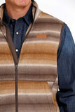 Cinch Men's Multi Brown Fleece Vest
