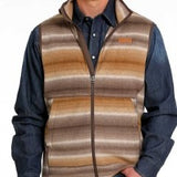 Cinch Men's Multi Brown Fleece Vest