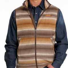 Cinch Multi Brown Fleece Vest