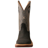 Twisted X Men's Brown and Grey Cell Stretch Square Toe Boot 