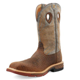 Twisted X Men s Nano Comp Toe Pull On Work Boots Caiman Print