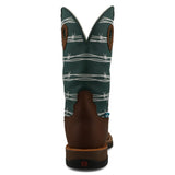 Twisted X Men's Brown and Green-Blue Tech X Boot