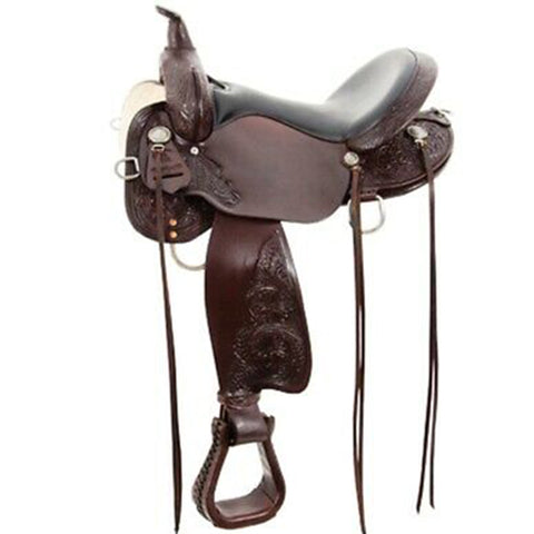Circle Y 16-Inch-Wide Mesquite Round Skirt Trail Saddle