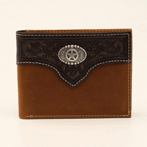 Nocona Men's Brown Oval Conch Wallet